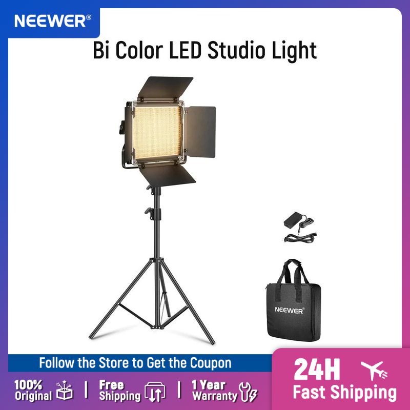 Video Light Panel Led - NEEWER Bi Color LED Studio Light