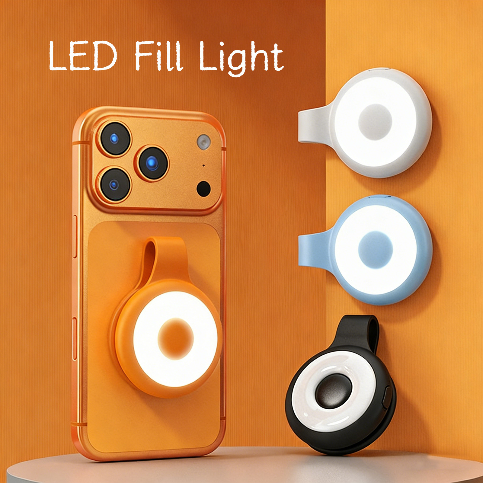 Photography Lighting Assistant - Magnetic Phone Fill Light with Mirror,
