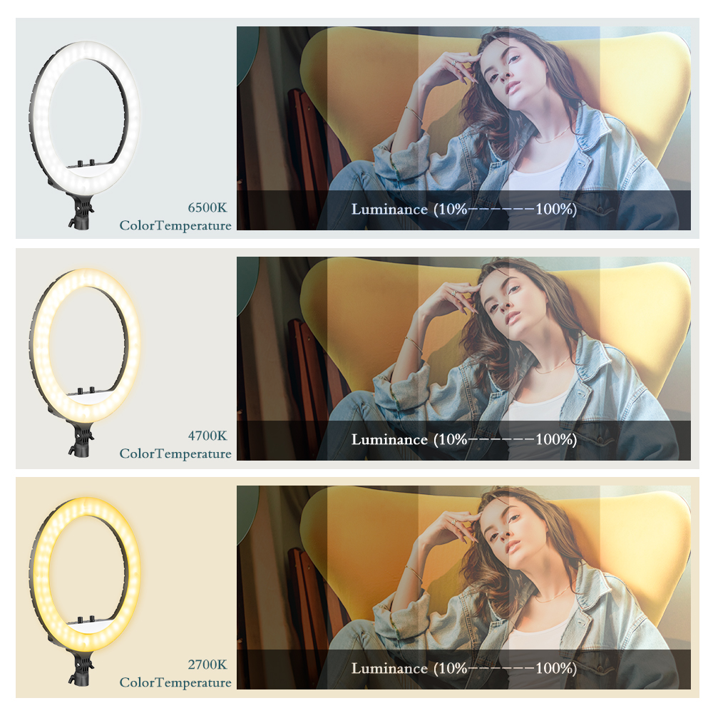 SH 18 Inch Knob Ring Light LED - Photography Lighting Wand avis et prix
