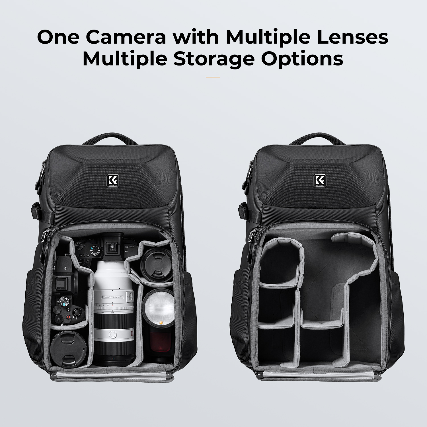 K&F CONCEPT 20L Camera Backpac - Photography Lighting Bag avis et prix