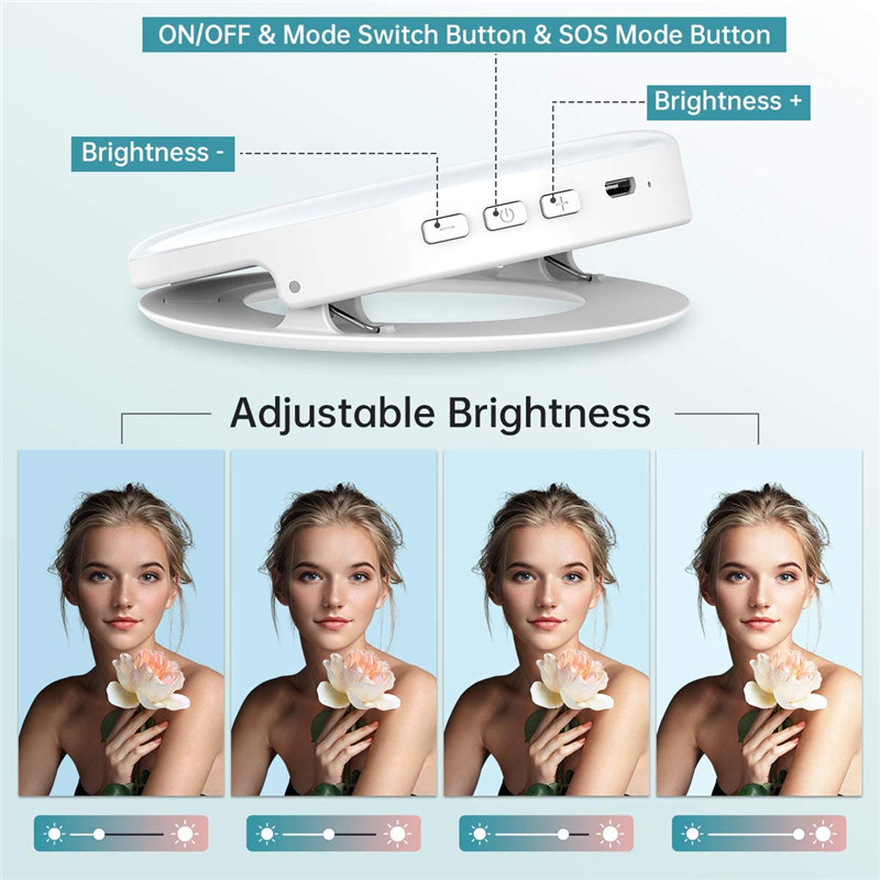 Portable LED Clip Ring Light 4 - Photography Lighting Wand avis et prix