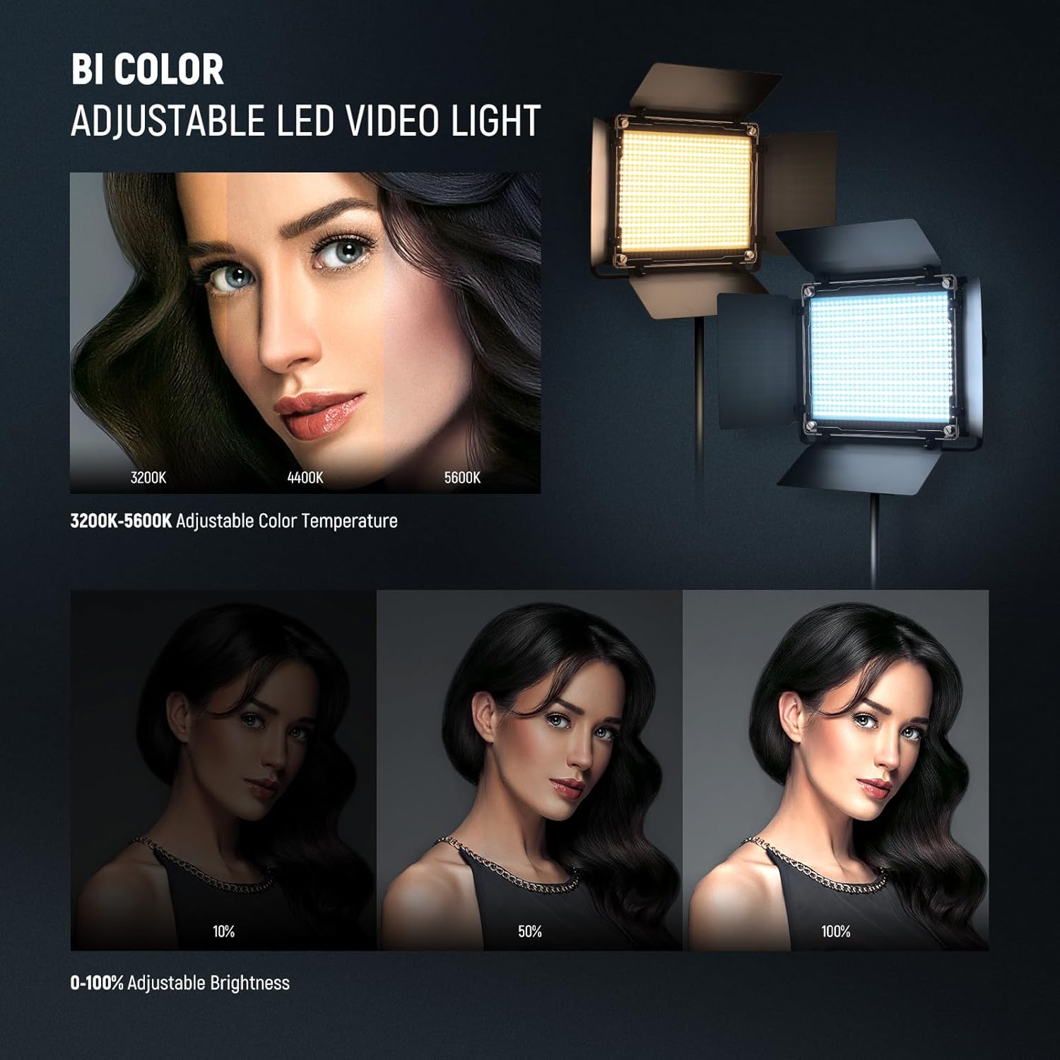 NEEWER Bi Color LED Studio Lig - Video Light Panel Led avis et prix