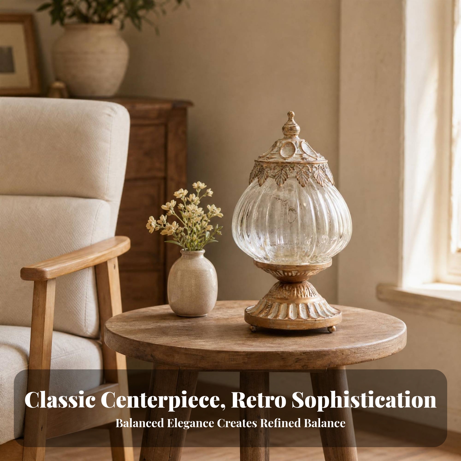 Vintage Ribbed Glass Lantern O - Photography Lighting Lamp avis et prix