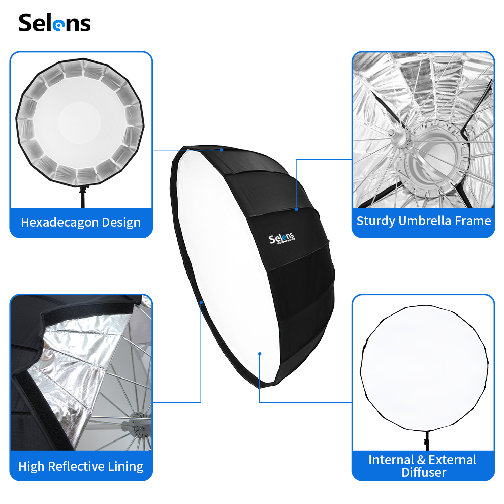 Selens 85cm Umbrella Radar Sof - Photography Lighting With Umbrella avis et prix