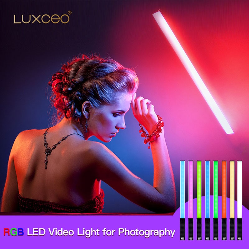 LUXCEO Q508A Handheld RGB Vide - Photography Lighting Wand avis et prix