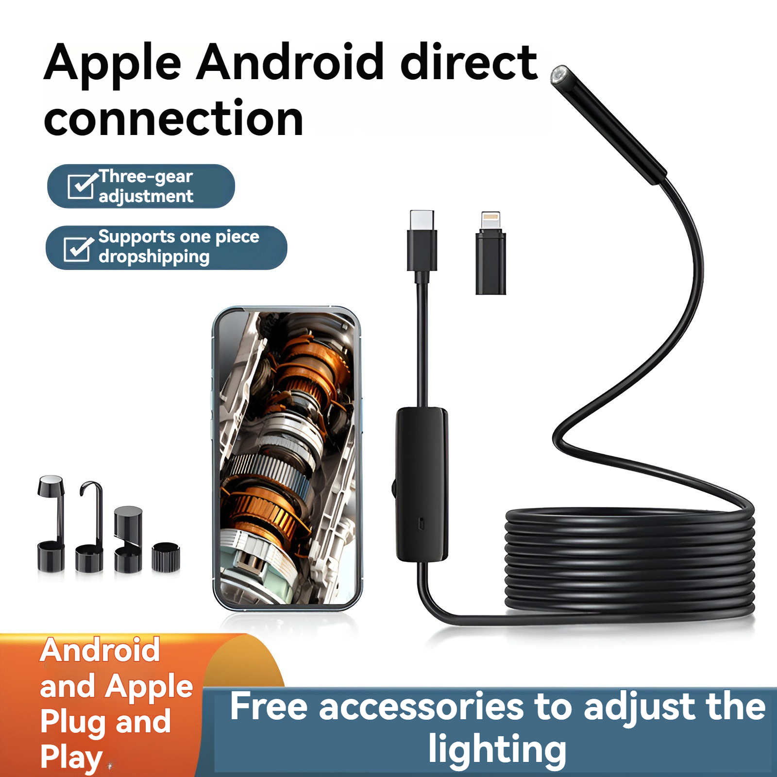 8mm Lens Industrial Endoscope, - Photography Lighting Products avis et prix