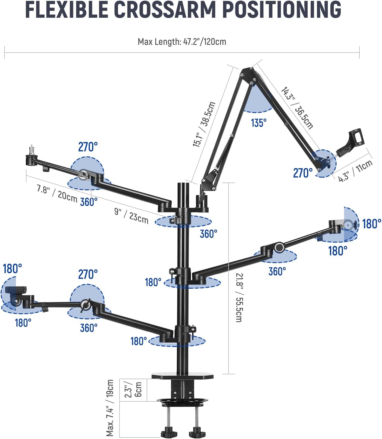 Overhead Camera Stand Desk Mou - Photography Lighting Rig avis et prix
