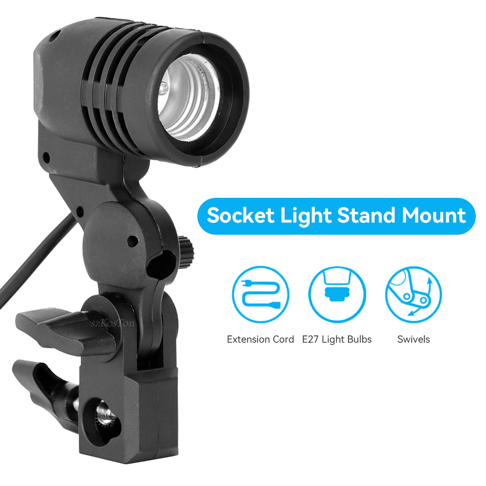 2PCS/1PC E27 Single Head Bulb  - Photography Lighting With Umbrella avis et prix