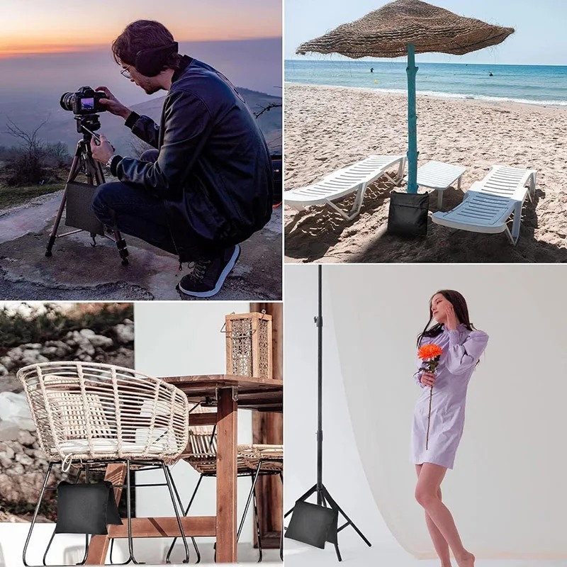 4pcs/2pcs/1pc Black Sand Bag W - Photography Lighting Bag avis et prix