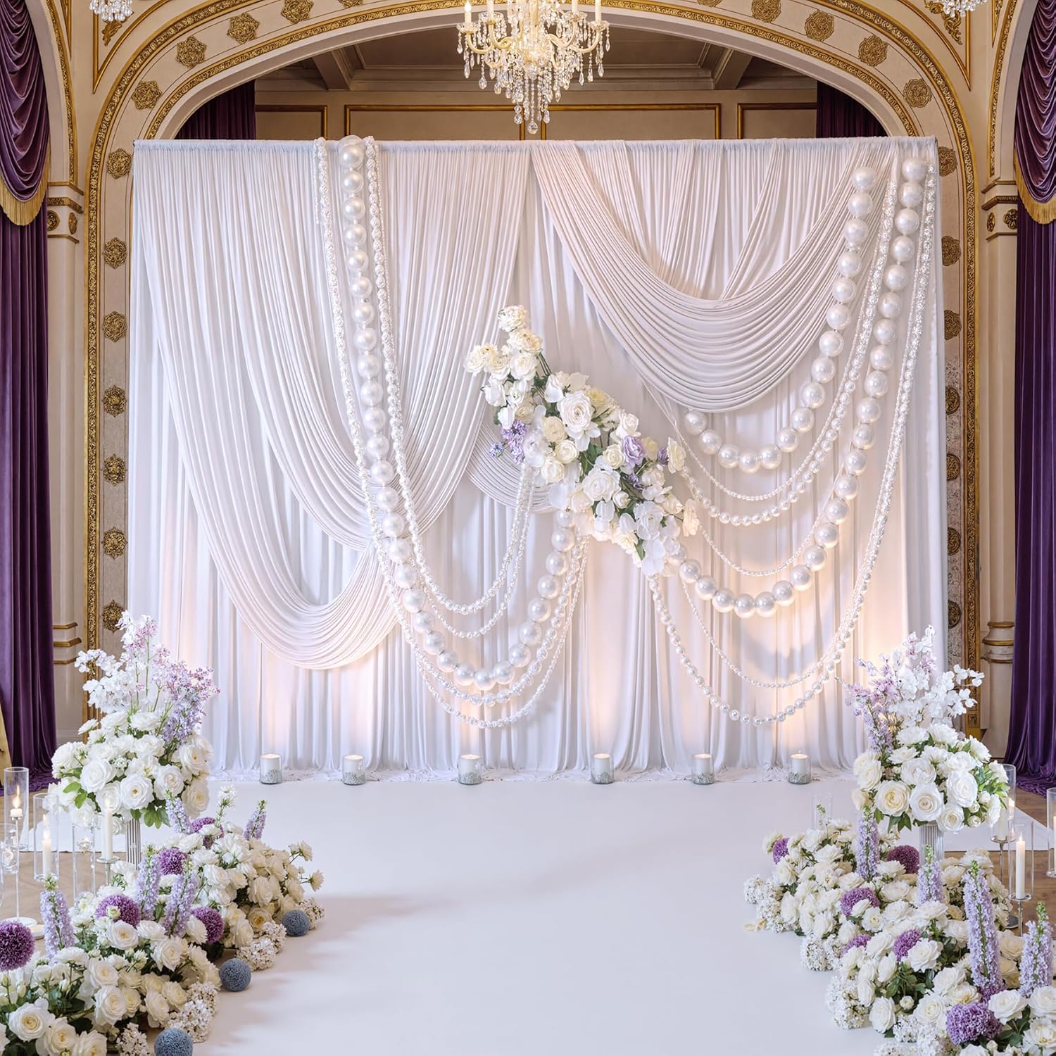 White Backdrop Curtains 10x10  - Photography Lighting Products avis et prix
