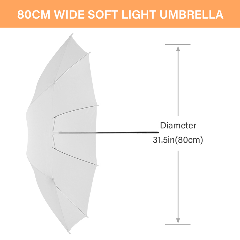 76 * 80cm X4 Transparent White - Photography Lighting With Umbrella avis et prix