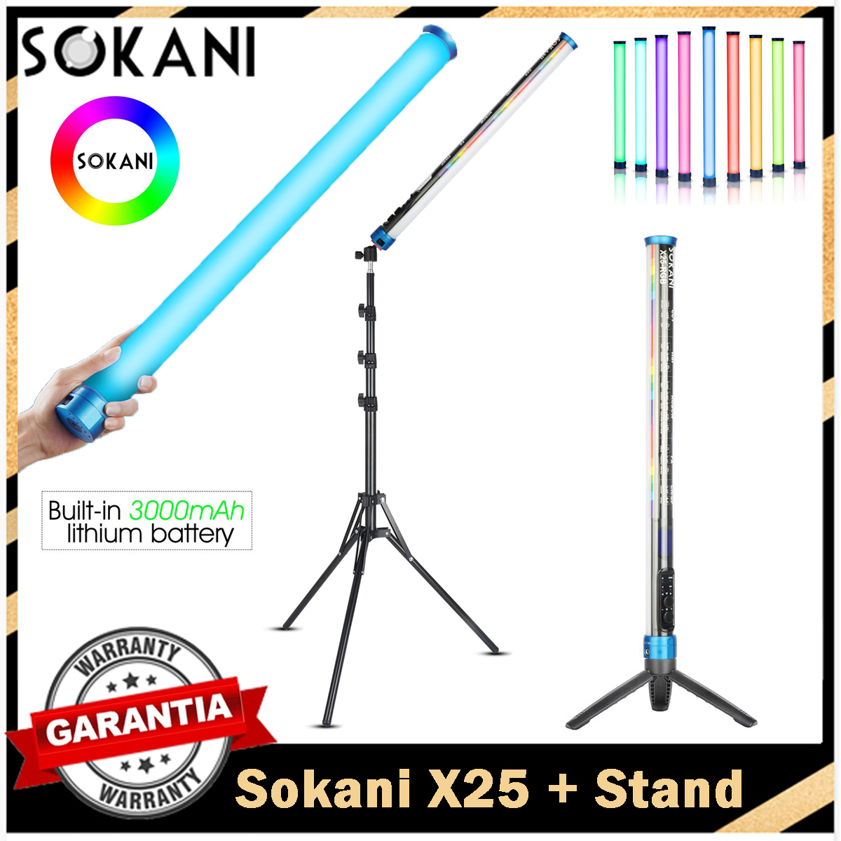 Sokani X25 RGB LED Video Light - Photography Lighting Wand avis et prix