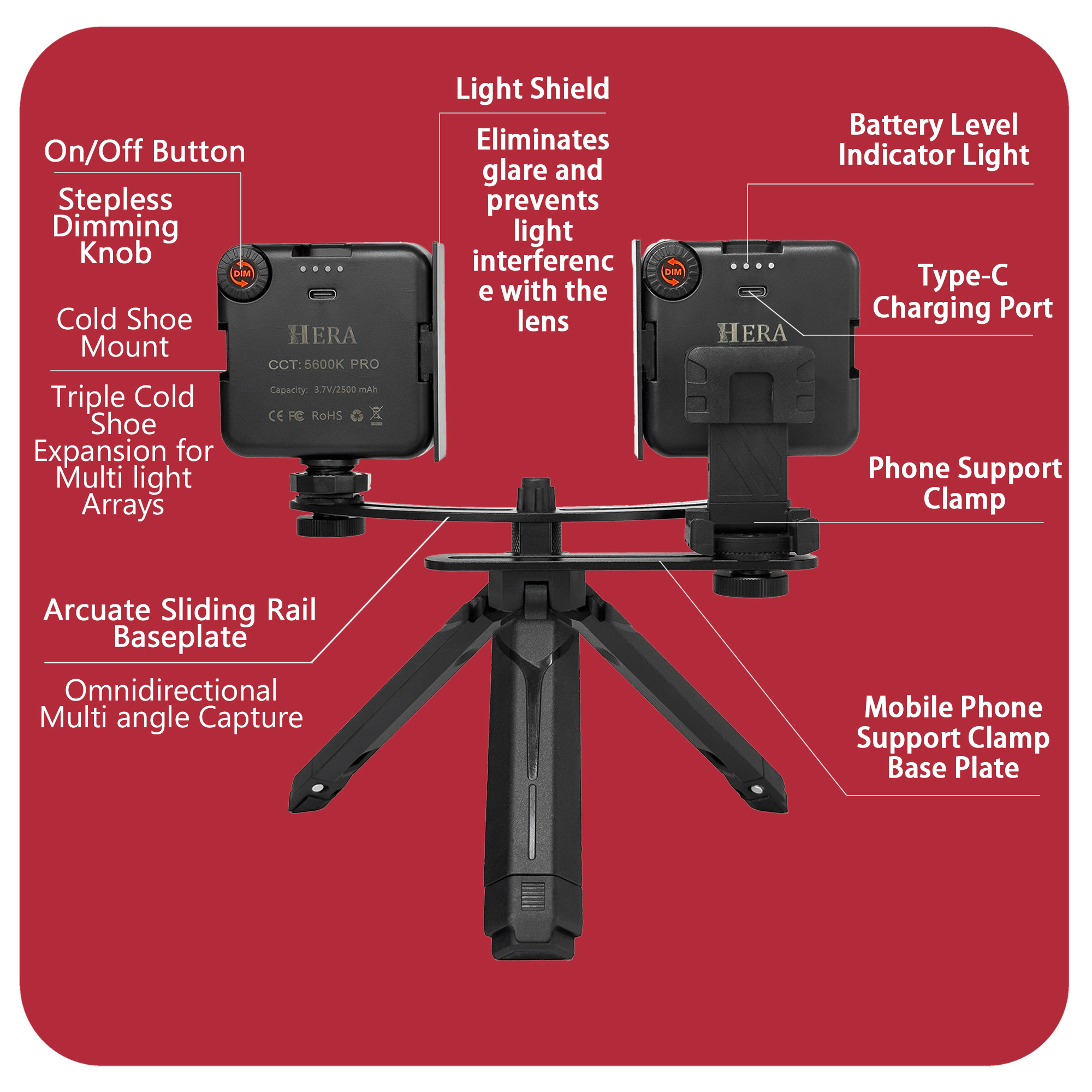 HERA Photography Light MK019 F - Photography Lighting Spotlight avis et prix