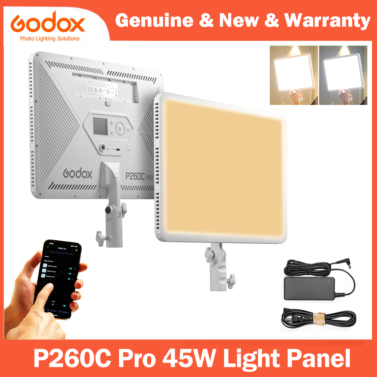 Godox P260C Pro LED Video Ligh - Video Light Panel Led avis et prix