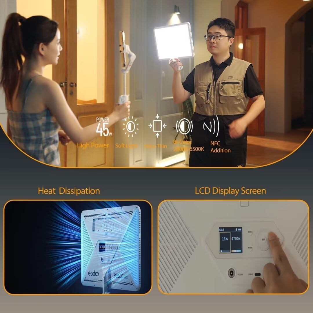 Godox P260C Pro LED Video Ligh - Video Light Panel Led avis et prix