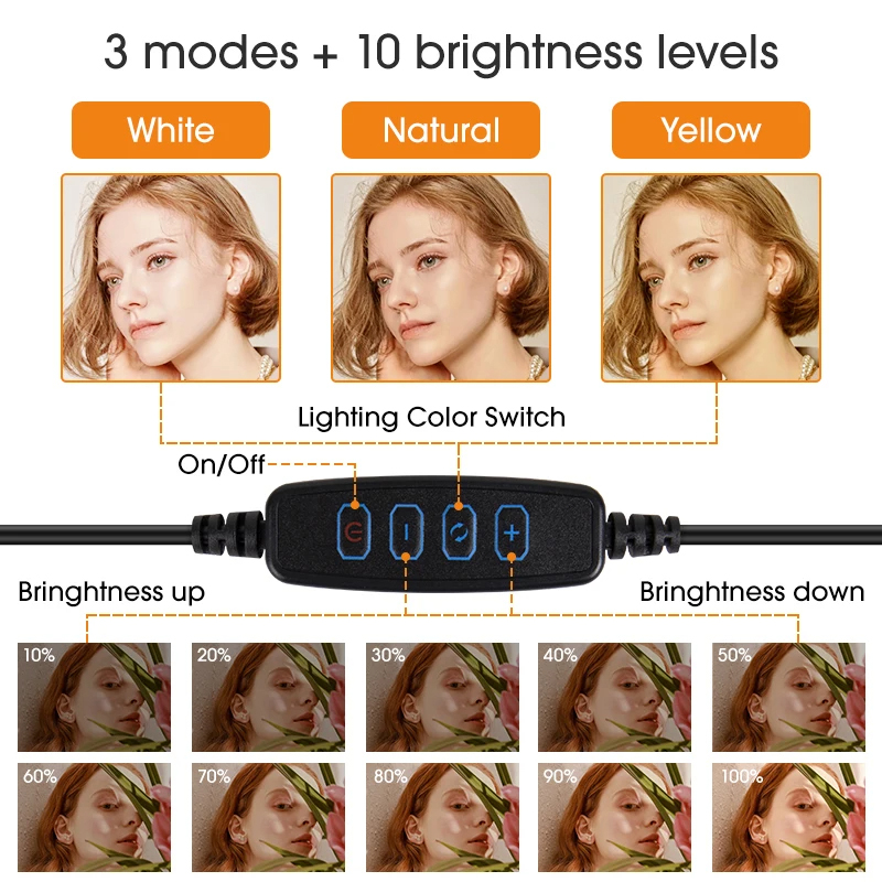 10 inch LED Selfie Ring Light  - Photography Lighting Lamp avis et prix