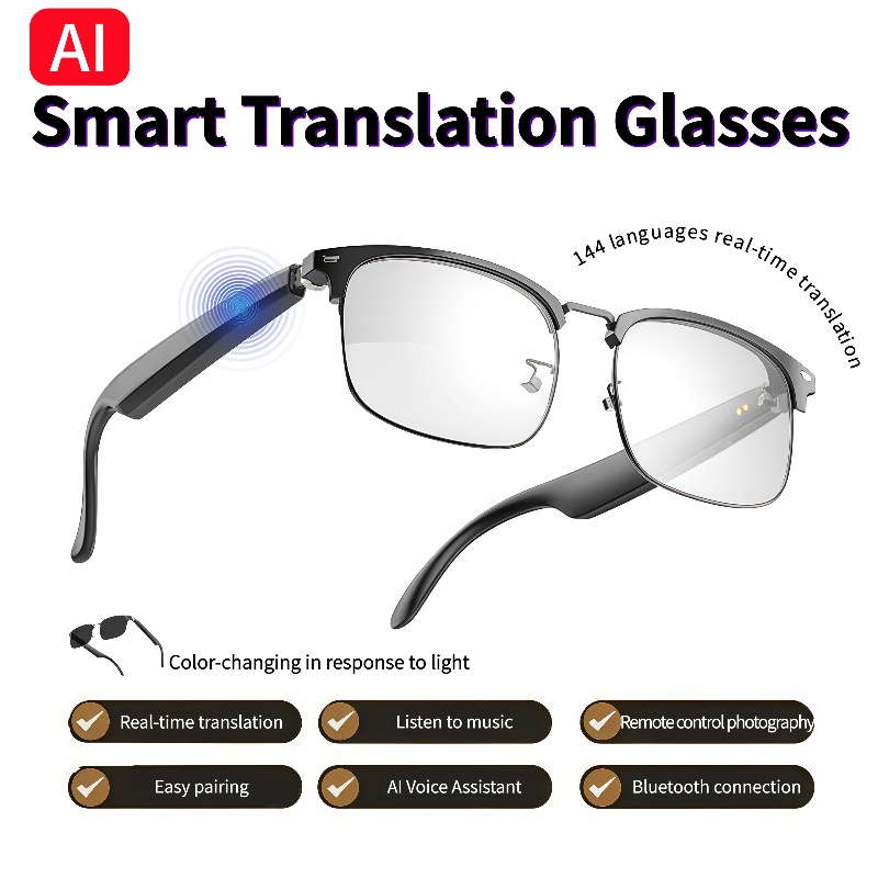 GS13 AI Smart Glasses Color-Ch - Photography Lighting Assistant avis et prix