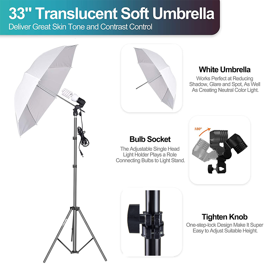 Cost-effective  Photo Studio E - Photography Lighting With Umbrella avis et prix