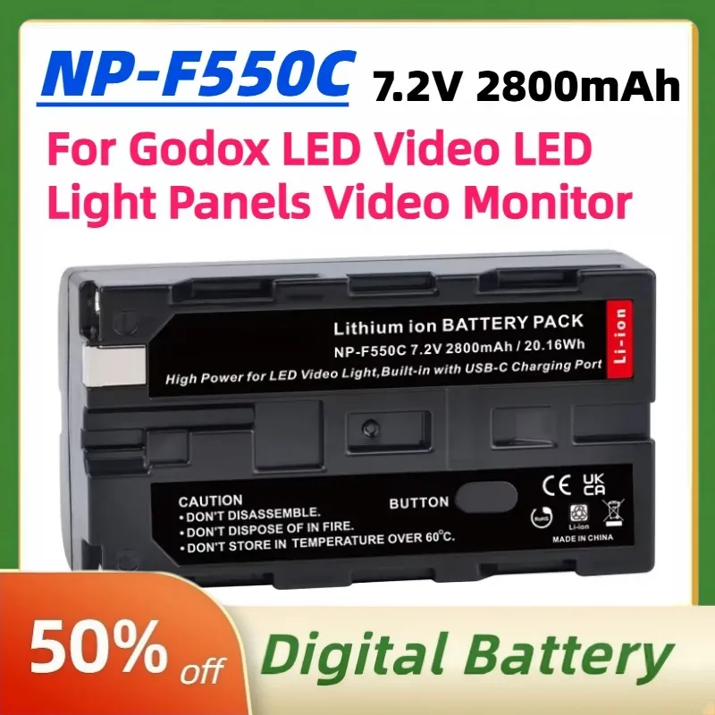 NP-F550C NP-F550 F570 Battery  - Video Light Panel Led avis et prix