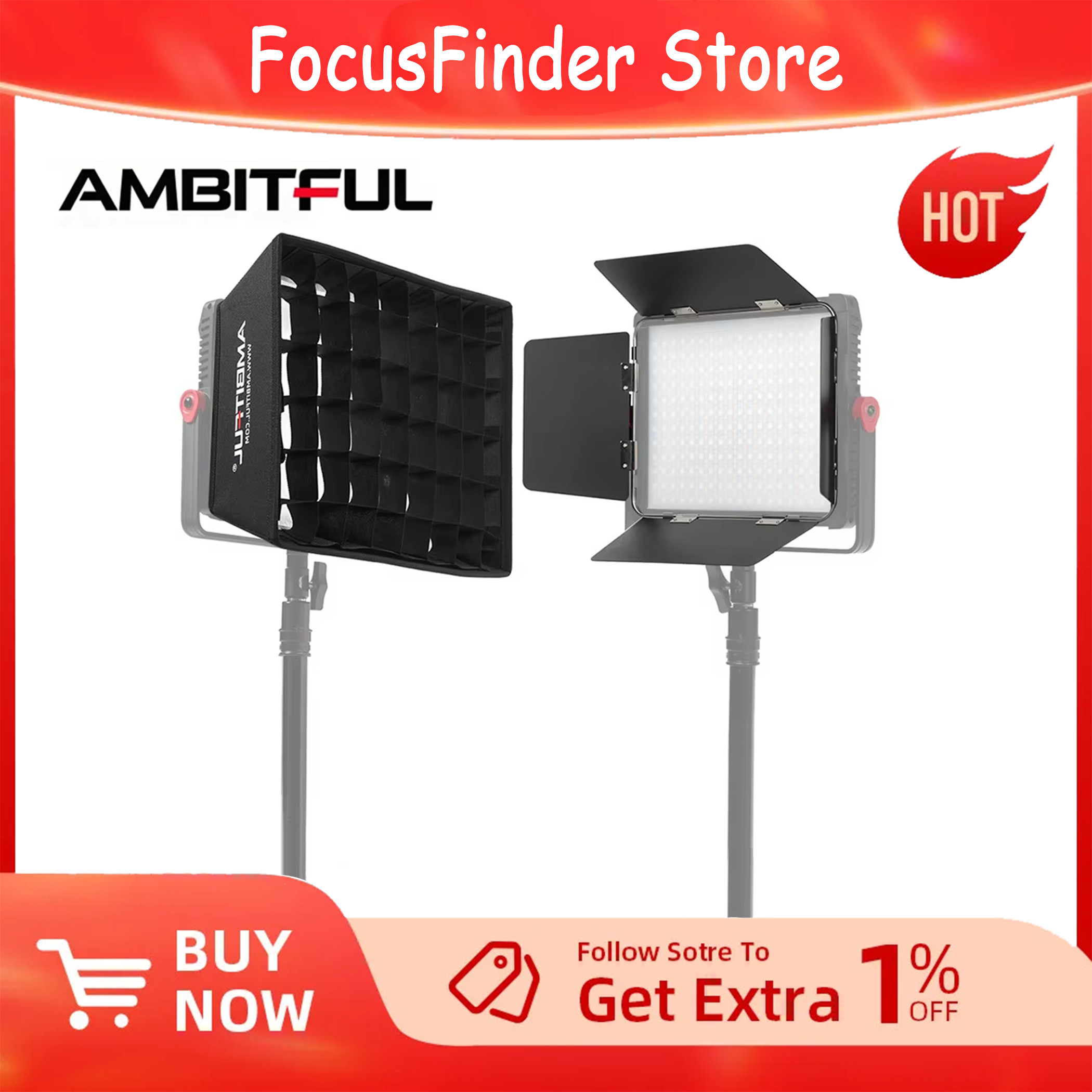 AMBITFUL P35R LED Video Panel  - Video Light Panel Led avis et prix