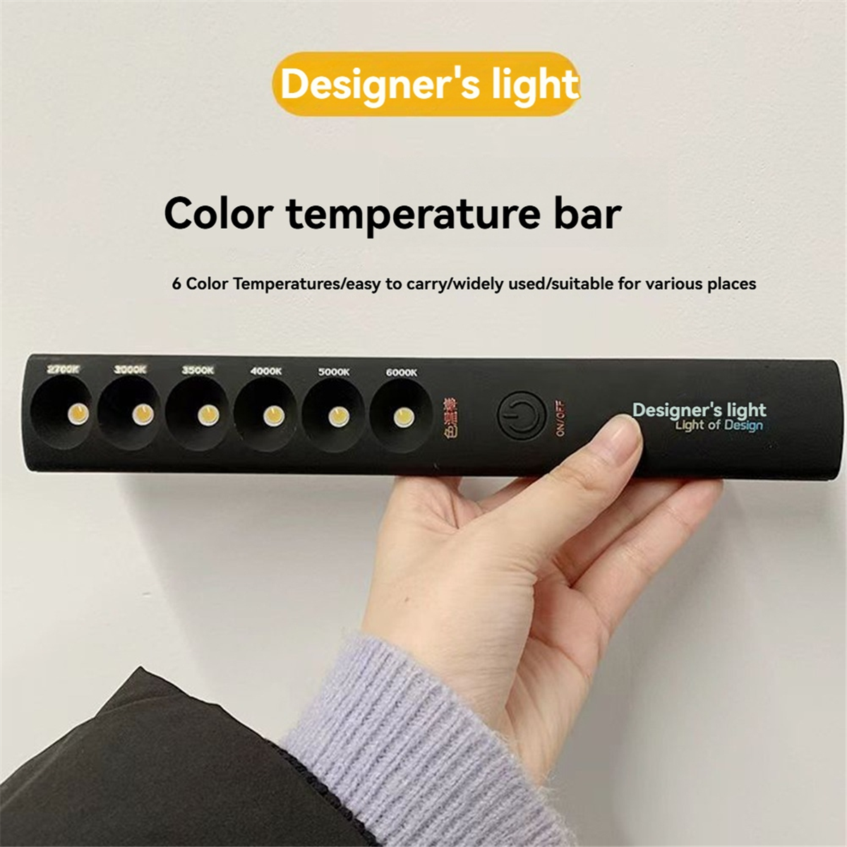 ABQR 6Modes Color Temperature  - Photography Lighting Wand avis et prix