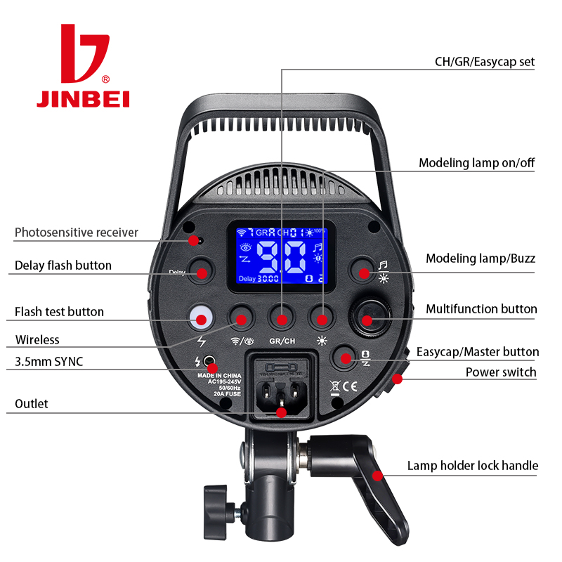 JINBEI DPX-800II  800W 25W LED - Good Lighting In Photography avis et prix