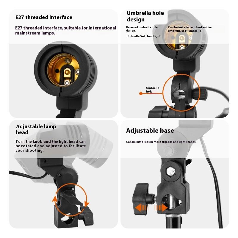 1.8M Cable Cord E27 Socket Sof - Photography Lighting With Umbrella avis et prix